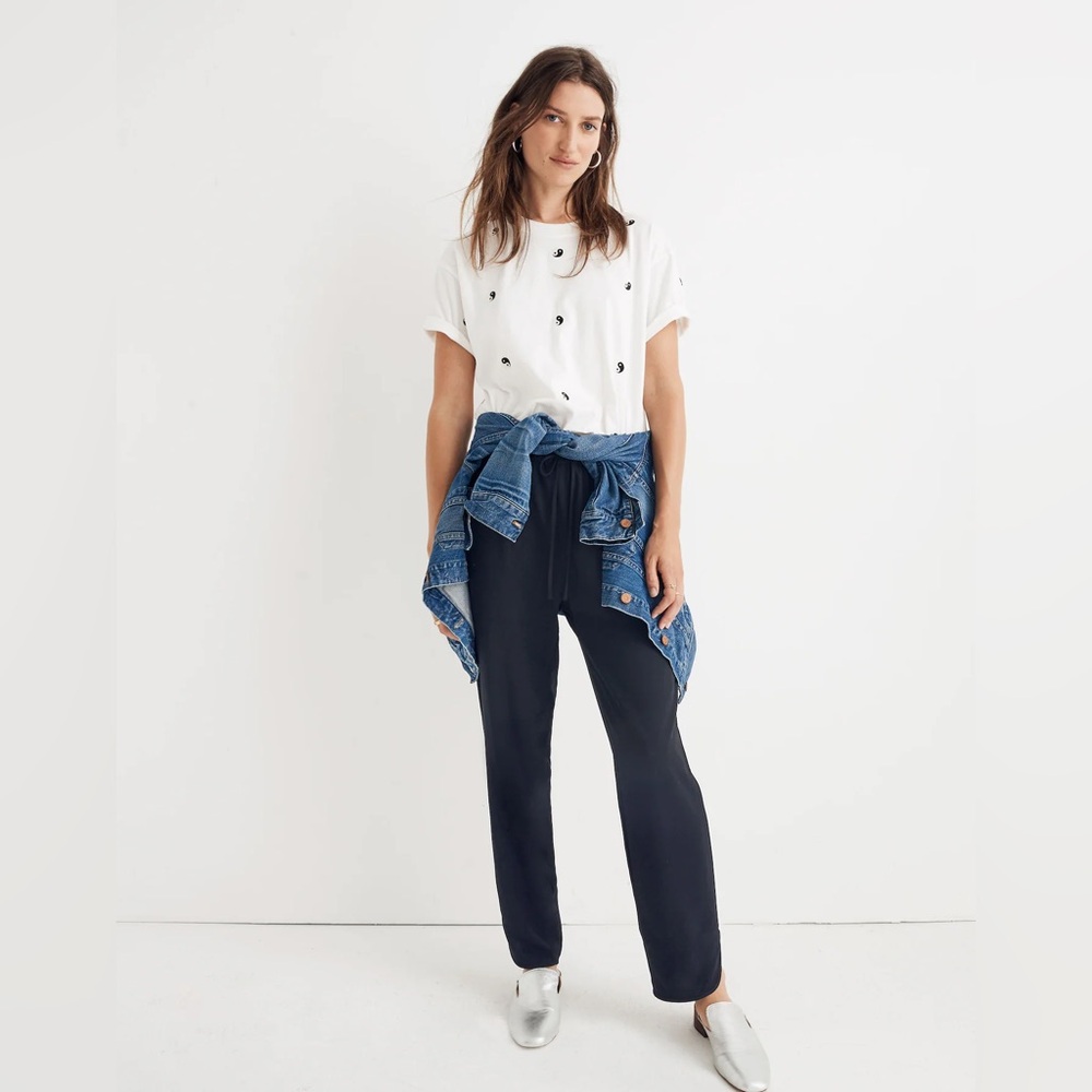 NWT Madewell Track Trousers True Black
